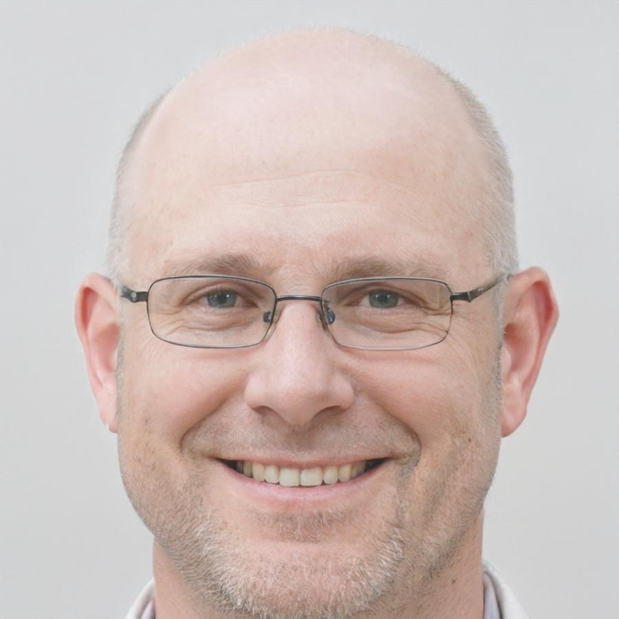 Portrait of Stellan Brightwater, Financial Planning Director